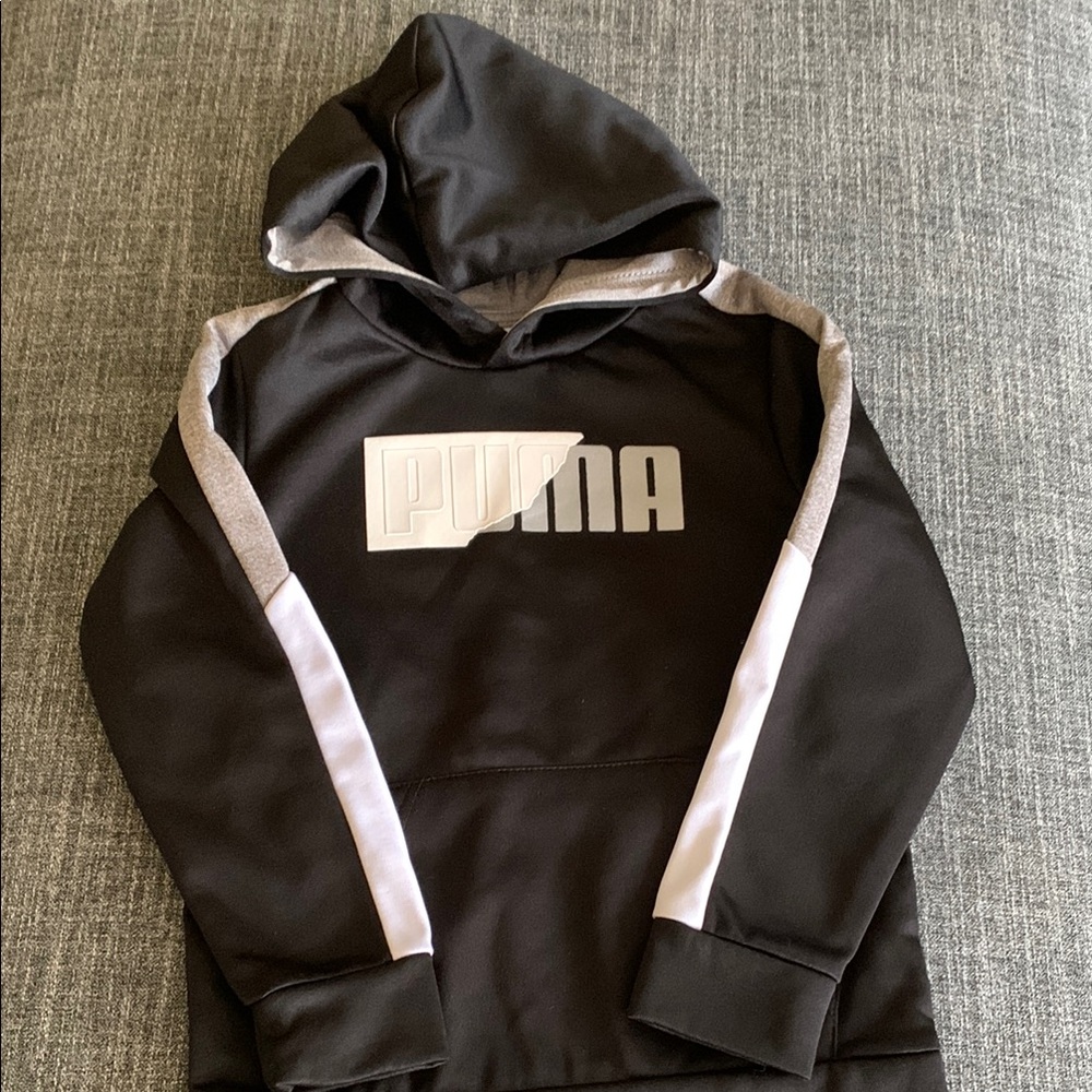Puma Black and Gray Hoodie